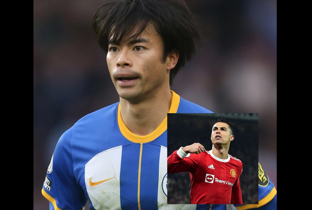 Kaoru Mitoma et CR7