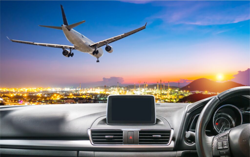 déplacement vers l'aéroport